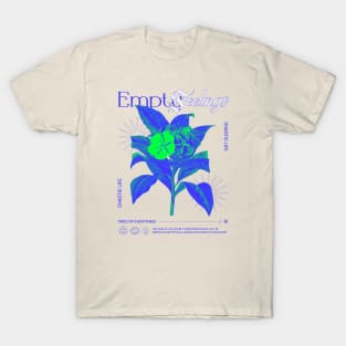 Empty Feelings Sad Sadness Wild Flower Emotions Floral T-Shirt